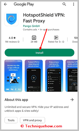 HotspotShield VPN install