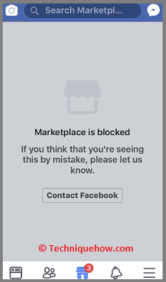 Marketplace blocked