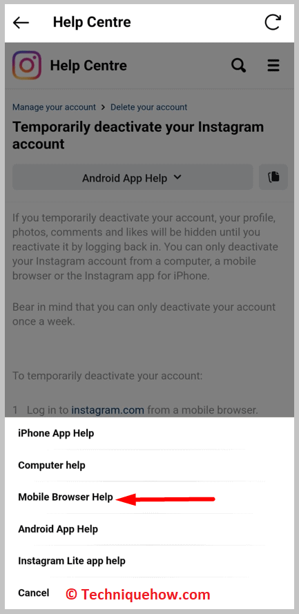 Mobile Browser Help