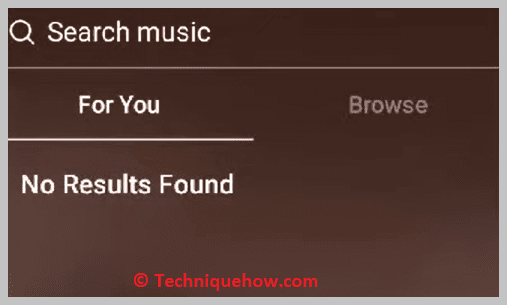 No Results Found