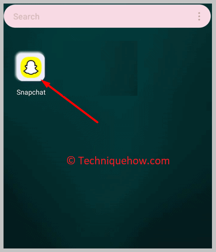 Open the “Snapchat” app 