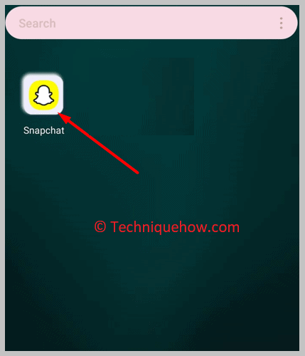 Open the “Snapchat” app