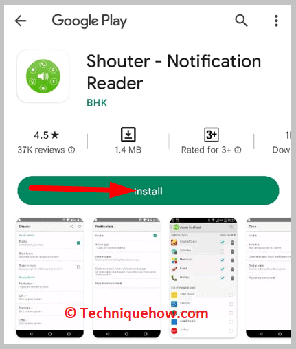 Open the app on Play Store
