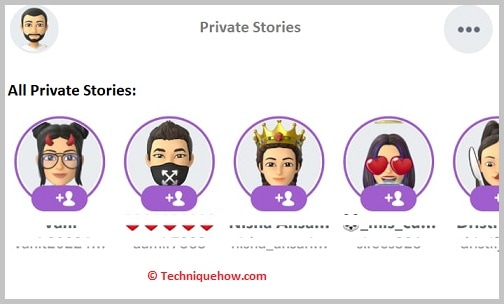 Private stories