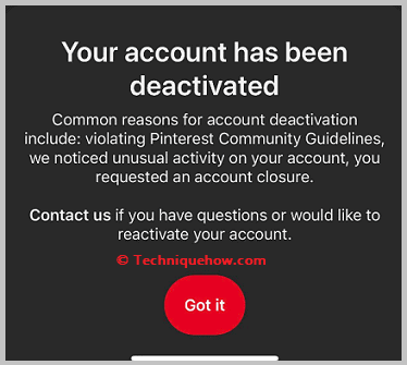 Profile Deactivated or Deleted