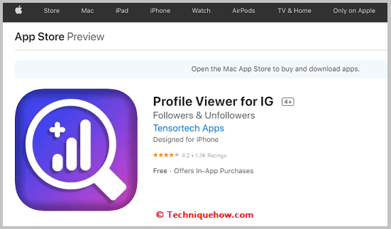 Profile viewer for IG install