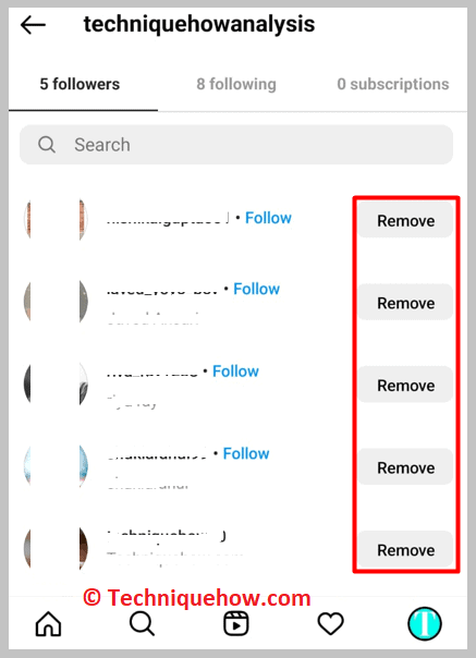 Removed you as a follower