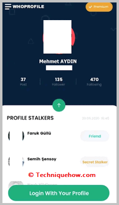 See profile visitor