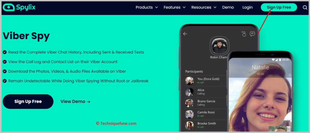 Sign Up Free button