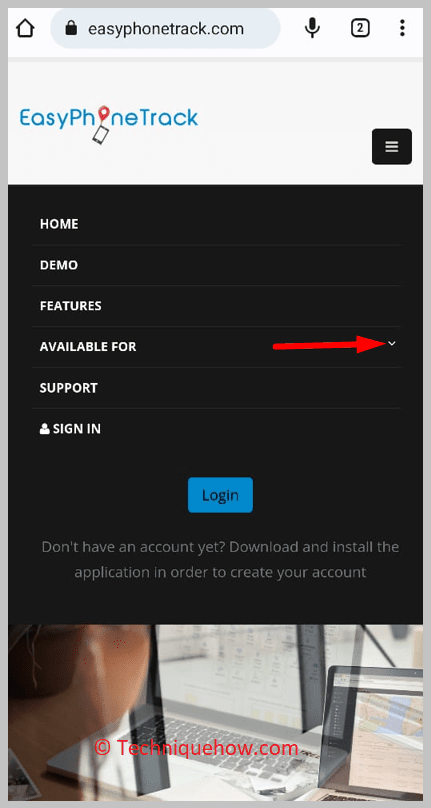 Tap on the AVAILABLE FOR