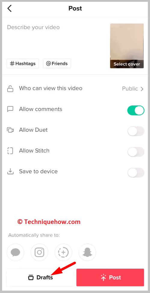 TikTok Draft Glitches