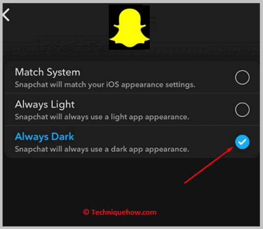 To enable dark mode