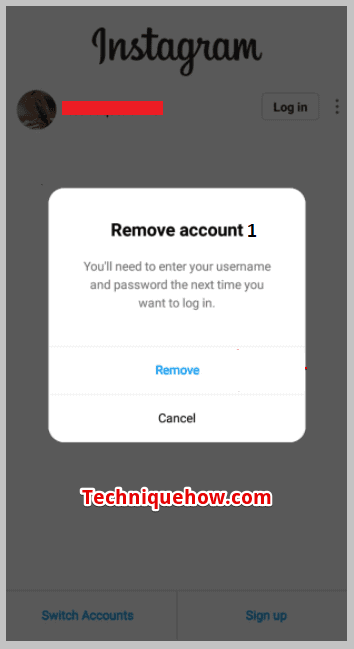 account to Remove