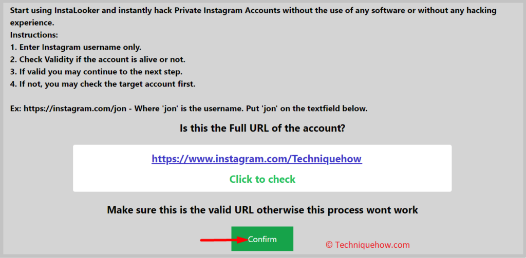 click Confirm, and you have