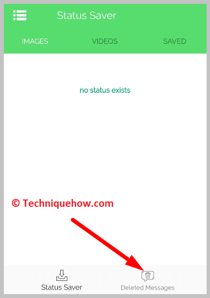 click on Deleted Messages