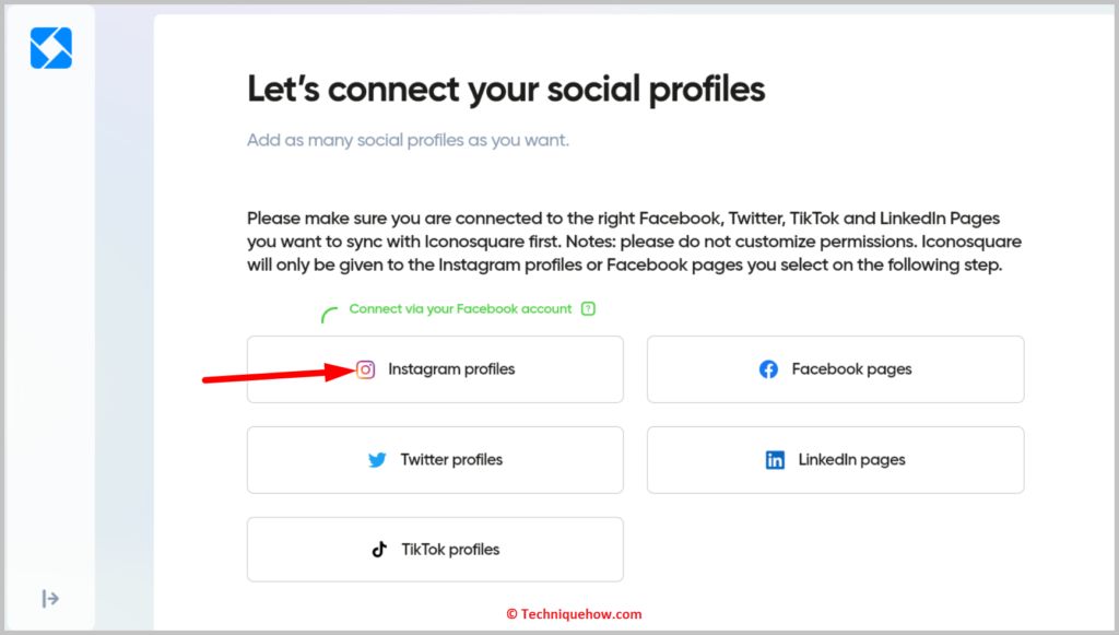 click on Instagram Profile