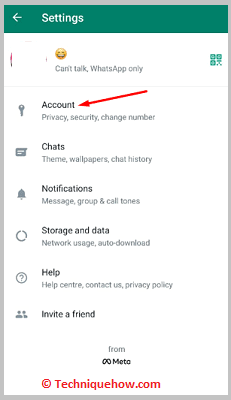 click on account