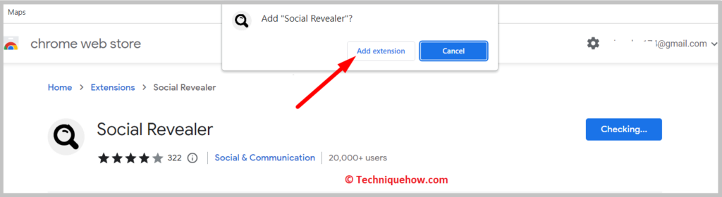 click on the Add extension