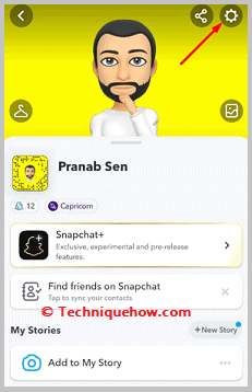 click on the settings icon