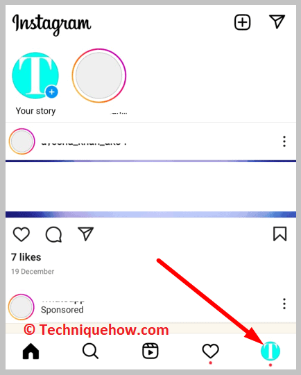click on your profile icon