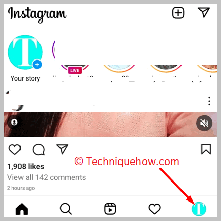 click on your profile photo