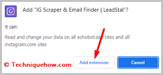 clicking the Add to Chrome