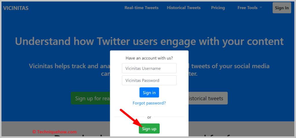 create an account
