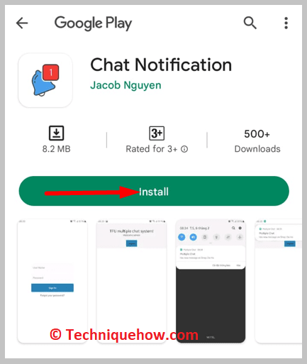 install the application