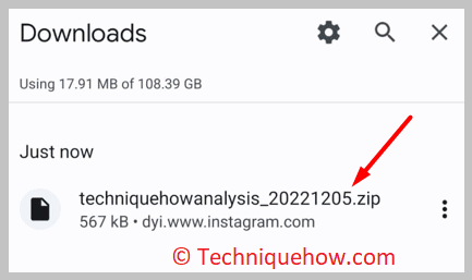 open the downloaded file