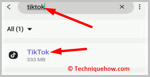  search for TikTok