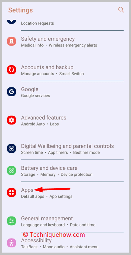 settings on your device