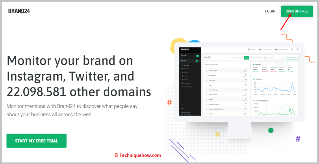 sign up for a free account