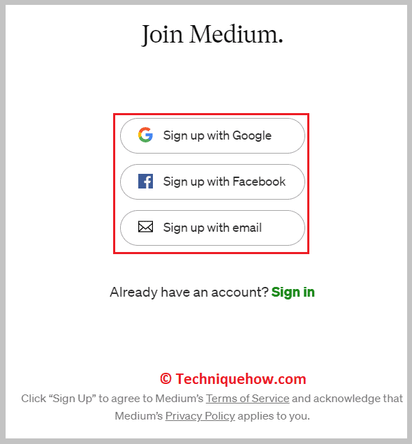 sign up for an account friend