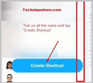 tap on ‘Create Shortcut