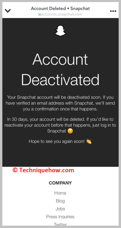 Account Was Deleted or Deactivated