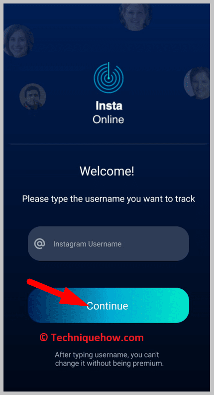 After launching the app