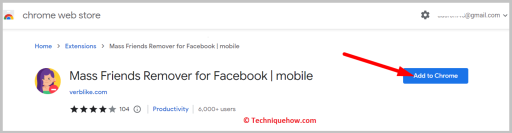 Click on Add to Chrome