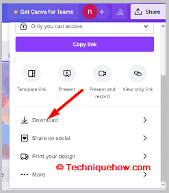 Click on Download