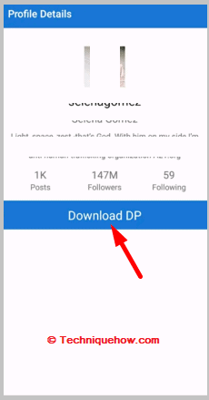 Click on Download DP