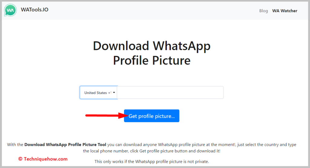 Click on Get profile picture