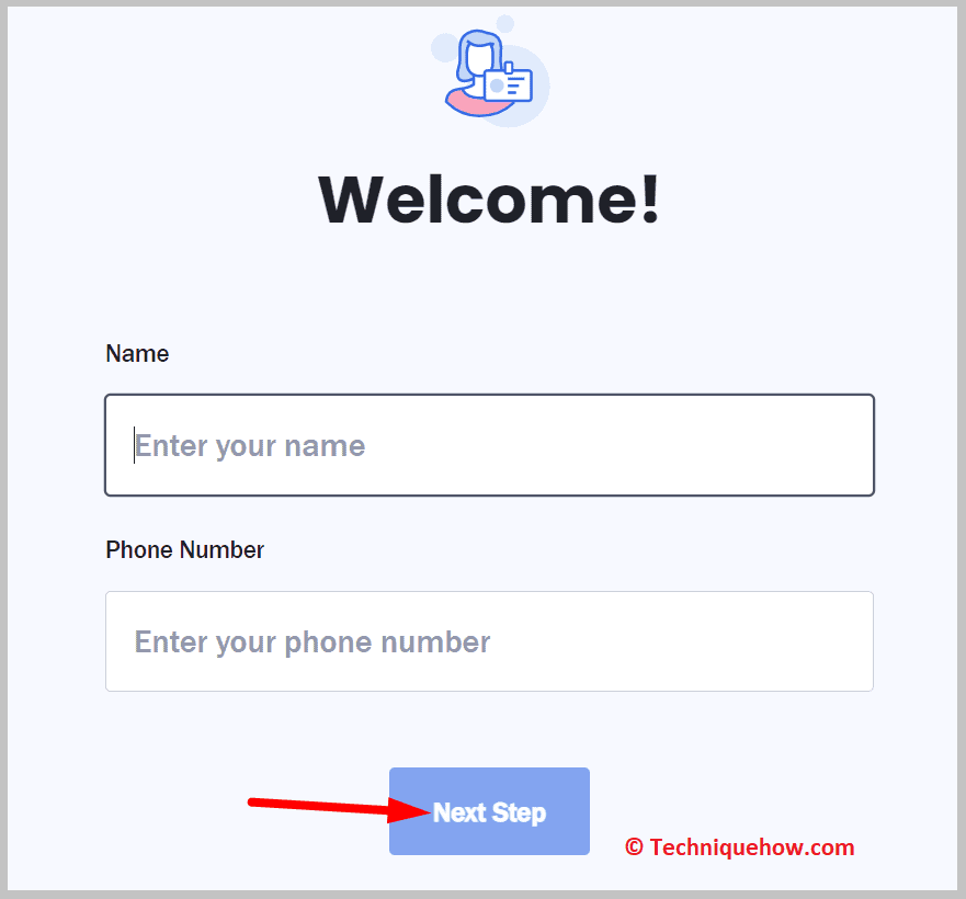 Click on Next Step