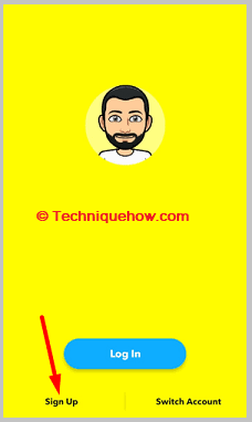 tap Sign Up