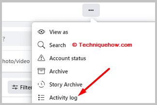 Click on activity logs