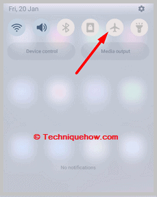 Click on eroplane mode