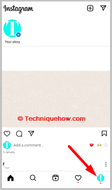 Click on profile icon