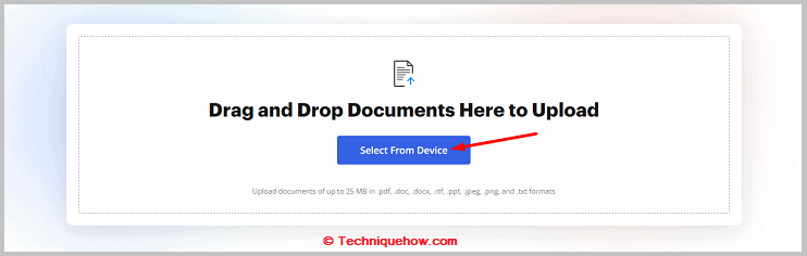 Click on select device