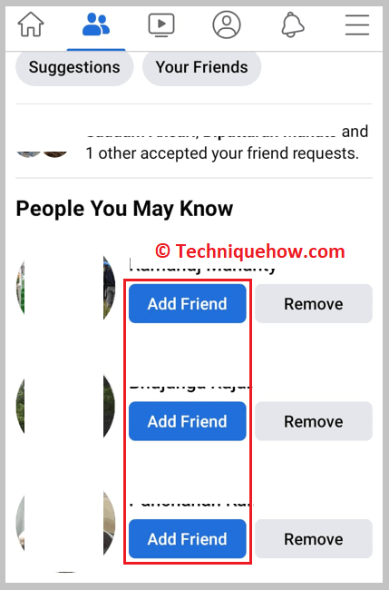 Click on the Add Friend