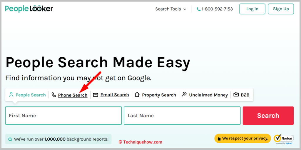 Click on the Phone Search option