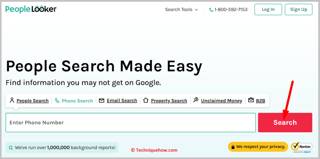 Click on the red Search button