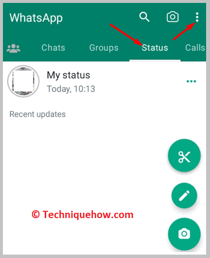 Click on the three lines icon